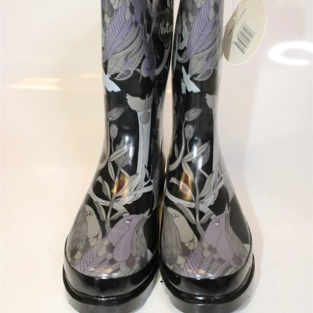 ✨Sakroots by The SACK Rain Boots RHYTHM Nature Hunter Peace Removable Fur Insert - Picture 8 of 16